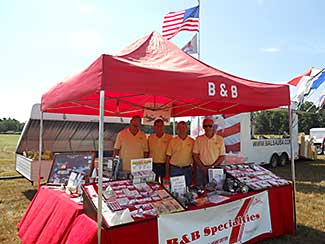 The B&B booth and crew